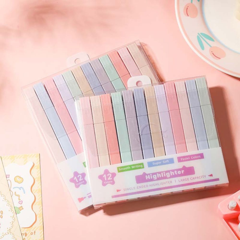 Dwugłowe zakreślacze Artykuły  – Pastel Highlighter Set Double Ended recenzja i cena
