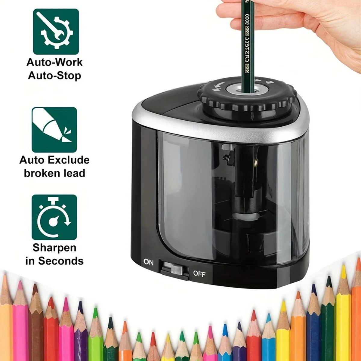 Elektryczna temperówka do ołów – Electric Pencil Sharpener Usb recenzja i cena