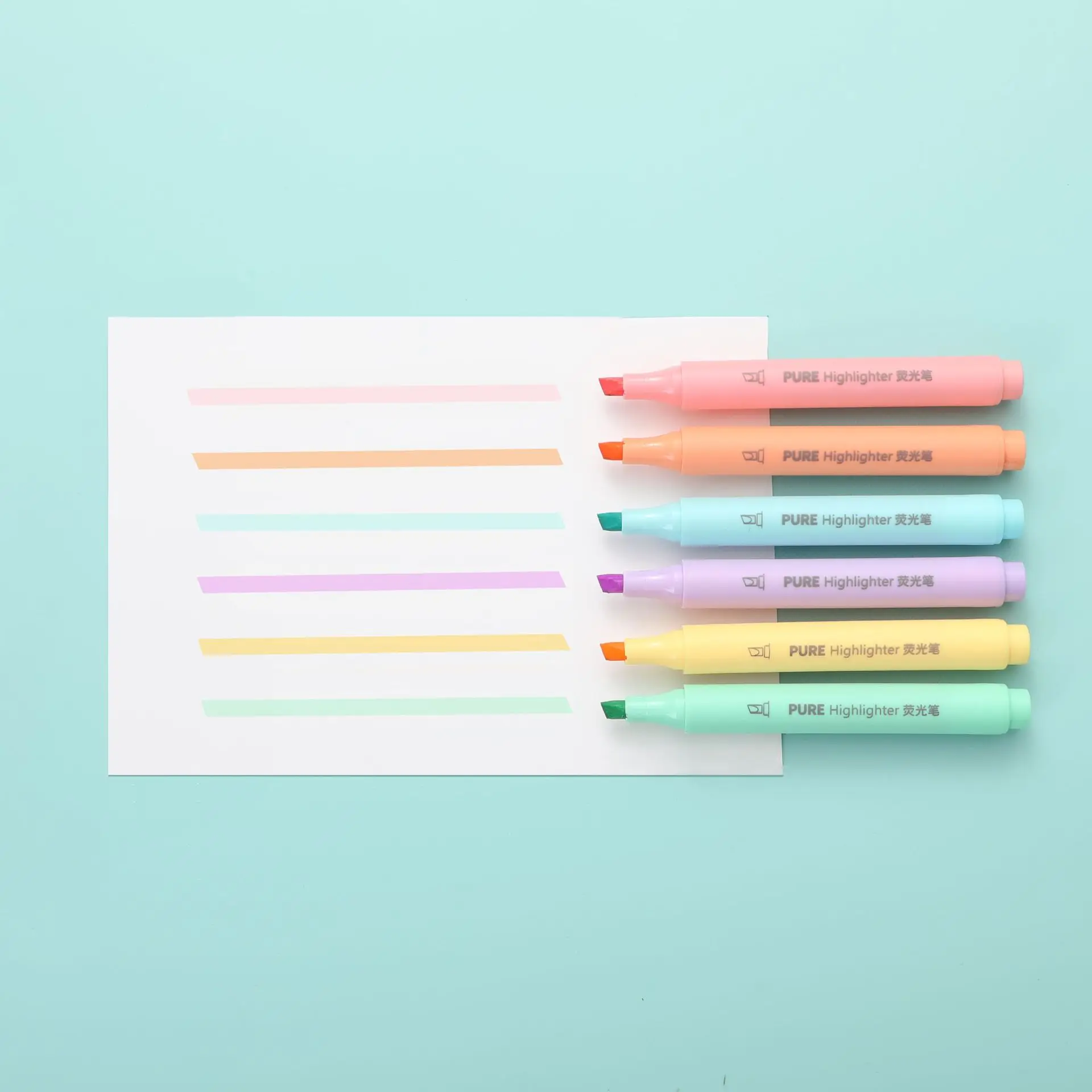 6 sztuk/zestaw pastelowy kolor – Pastel Highlighter Set Double Ended recenzja i cena